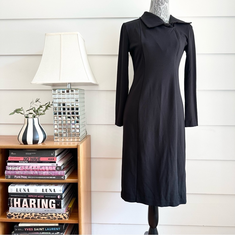 Jason Wu Collared Midi Long Sleeve Dress size M